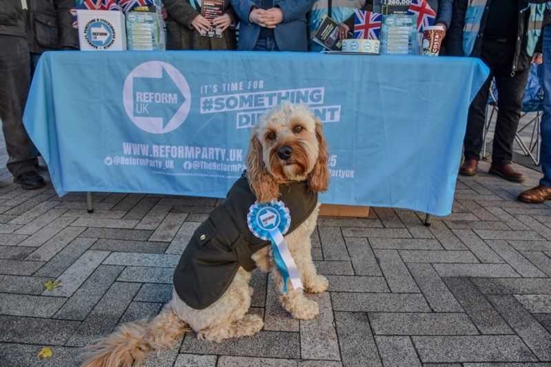 Other image for Reform UK set their stall out in town centre